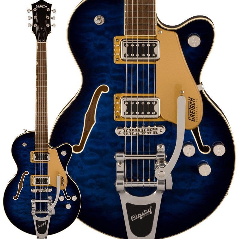 GRETSCH G5655T-QM Electromatic Center Block Jr. Single-Cut Quilted Maple with Bigsby (Hudson Sky)【特価】