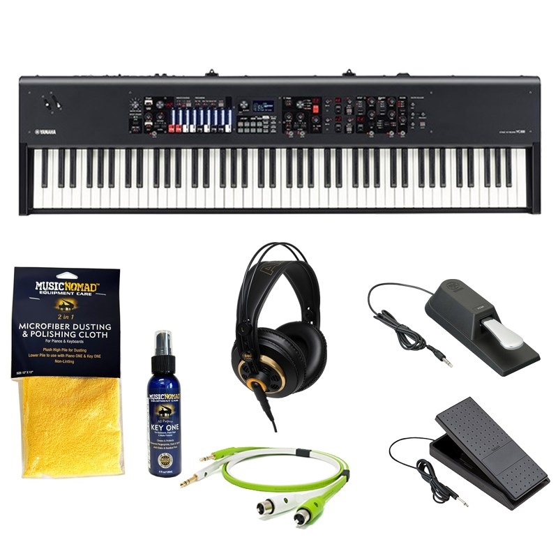 YAMAHA ヤマハ YC88 鍵盤堂プレミアム・セットA オヤイデケーブル・AKGヘッドホン付 88鍵盤 ステージキーボード ※配送事項要ご確認 【kbdset】