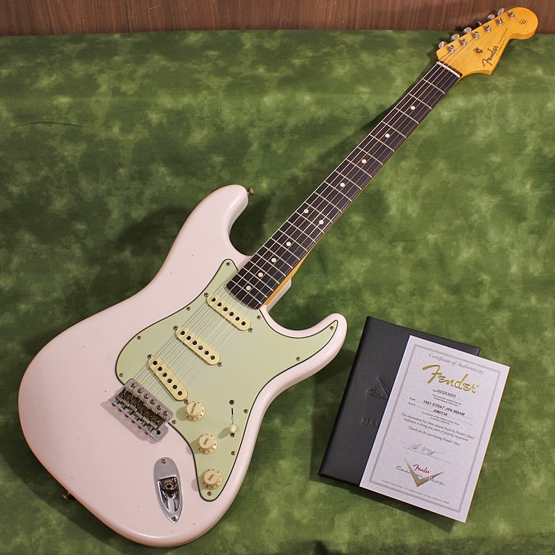 【USED】MBS 1961 Stratocaster Journeyman Relic Faded Shell Pink Master Built by Austin MacNutt SN. AM0134