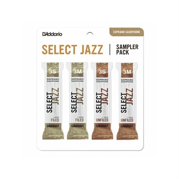 D'Addario Woodwinds (RICO) 【訳アリ大特価！】《硬さ：3S／3M》ソプラノサクソフォン用リード セレクトジャズ サンプラーパック ダダリオ・ウッドウインズ