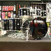 USED 中古 Recording Custom 6pc Drum Kit [22BD，18FT，16FT，13TT，12TT，10TT] - Solid Black 【ハードケース付属】