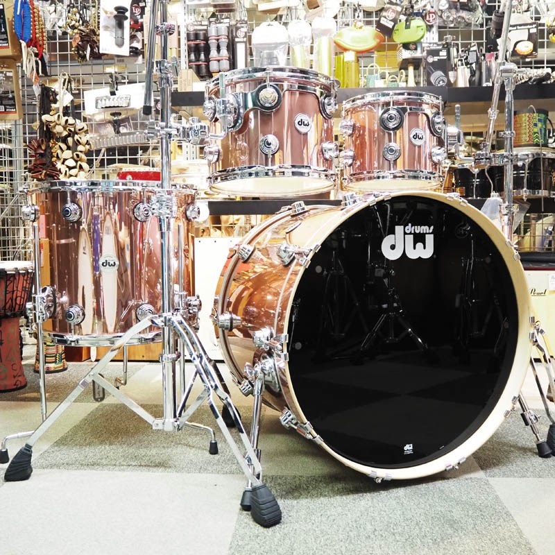 dw 値下げしました！Collector’s Pure Maple 4pc Kit / 333 Shell [22BD，16FT，12&10TT / Rose Copper Finish Ply]