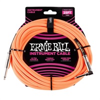 【創業50周年大決算SALE】 Braided Instrument Cable 25ft S/L (Neon Orange) [#6067]