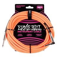 【創業50周年大決算SALE】 Braided Instrument Cable 18ft S/L (Neon Orange) [#6084]