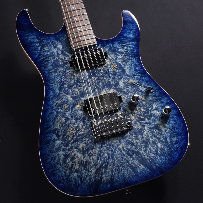 DST-DX22 Waterfall Burl Maple Top (Trans Blue Denim Burst) #032847