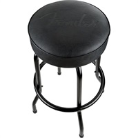 【創業50周年大決算SALE】 Fender Embossed Black Logo Barstool， Black/Black， 30[#9192022002]