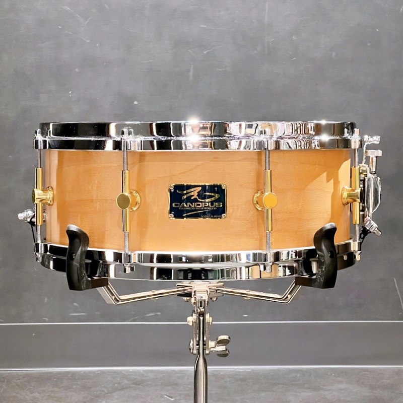 CANOPUS USED 中古 MO Snare Drum 14×5.5 w/Die Cast Hoops - Natural Oil [MO-1455DH]