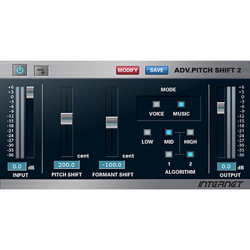 INTERNET AdvPitchShift2 VST  (オンライン納品)(2時間以内に納品)
