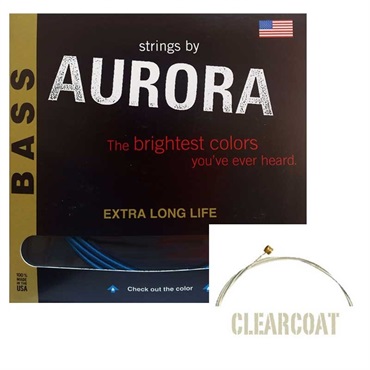 Aurora Premium Bass Strings (45-105) [CLEARCOAT] 【ロングライフ弦・お試し価格】