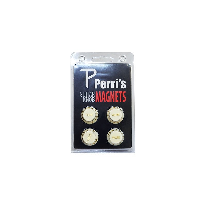 PERRI'S 【創業50周年大決算SALE】 GNM-02 GUITAR KNOB MAGENTS WHITE (4 PACK)