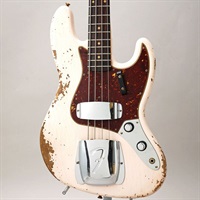 2024 Custom Collection Time Machine Series 1961 Jazz Bass Heavy Relic (Super Faded Aged Shell Pink/Matching Head)