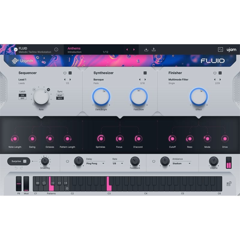 UJAM 【UJAM Summer Sale 2025！】Usynth FLUID (ユージャム)(ユーシンセ)(オンライン納品)(2時間以内に納品)