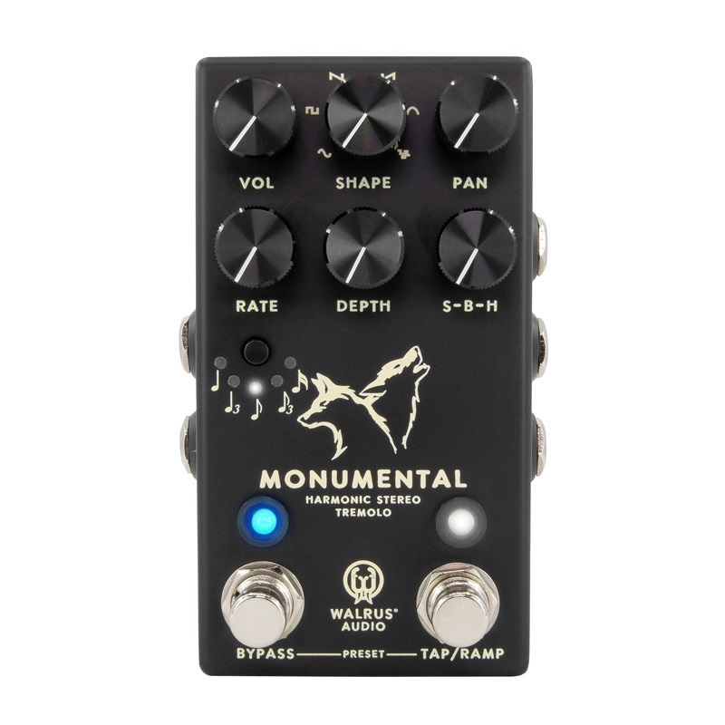 WALRUS AUDIO Monumental Harmonic Stereo Tremolo（BLACK）