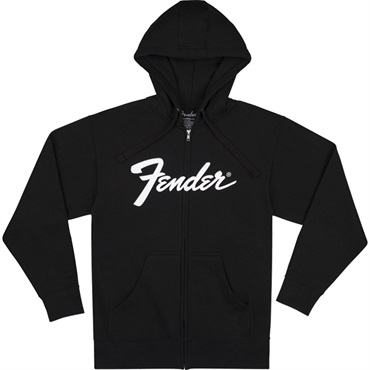 Fender USA FENDER(R) TRANSITION LOGO ZIP FRONT HOODIE BLACK (L size)(#9113200506)