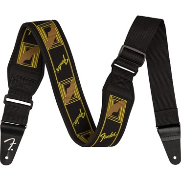 Fender USA SWELL NEOPRENE STRAP BLK/YLW/BRN MONO 2.5(#0990694208)