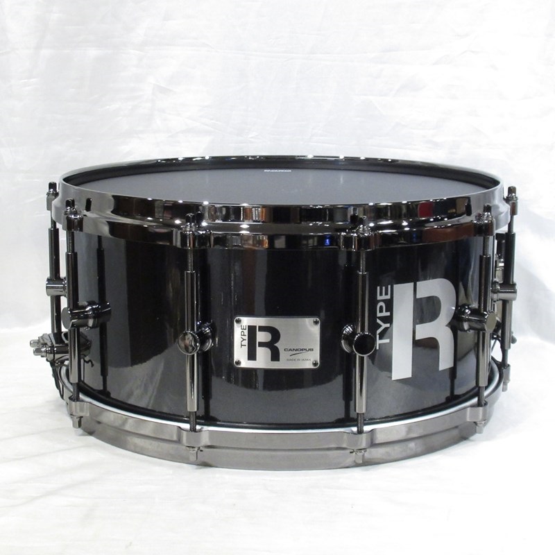 CANOPUS MTR-1465DH [Type-R BULLET Snare Drum 14''×6.5'' - Black Metallic]