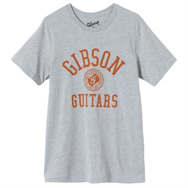Gibson 【創業50周年大決算SALE】 Collegiate Tee (Heather Gray)(Medium) [GA-TEE-COLG-GRY-MD]