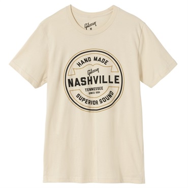 Gibson 【クリスマスセール】 Handmade in Nashville Tee (Cream)(Extra Large) [GA-TEE-HAND-CRM-XL]