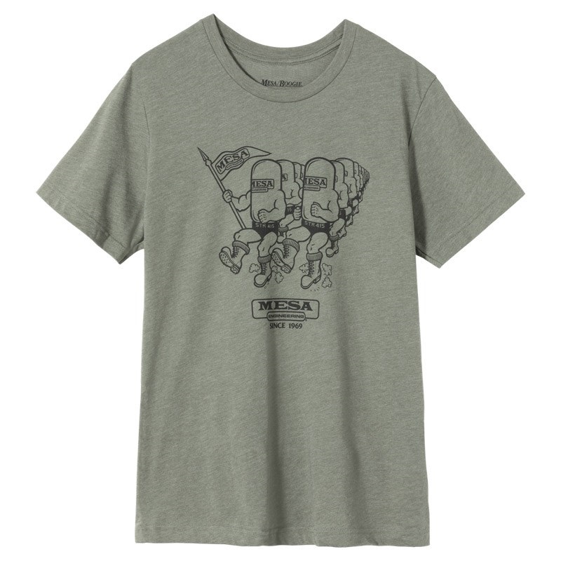 Mesa Boogie 【創業50周年大決算SALE】 Marching Tubes Tee (Army Green)(Large) [MA-TEE-TUBES-GRN-LG]