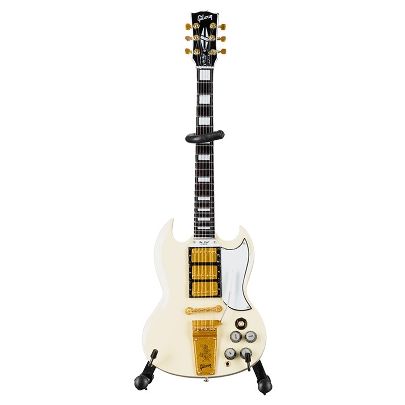 Gibson AXE HEAVEN(R) '64 SG Custom White 1:4 Scale Mini