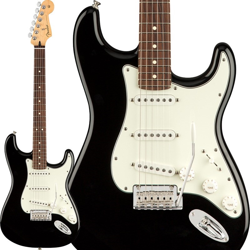 Fender MEX Player Stratocaster (Black/Pau Ferro) [Made In
