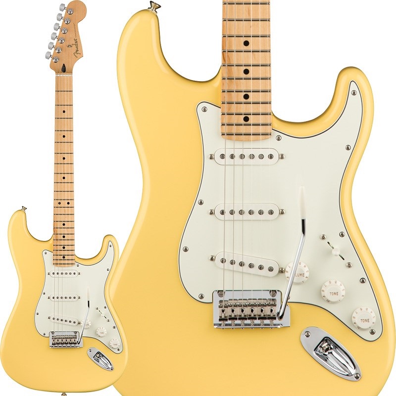 Fender Mexico エレキギター Player Stratocaster Fender MEX Player Stratocaster (Black/Maple) [Made In Mexico