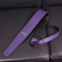 Handmade Leather Straps Leather & Leather Series 2.5inch Standard Tail 【 Grape / Black 】