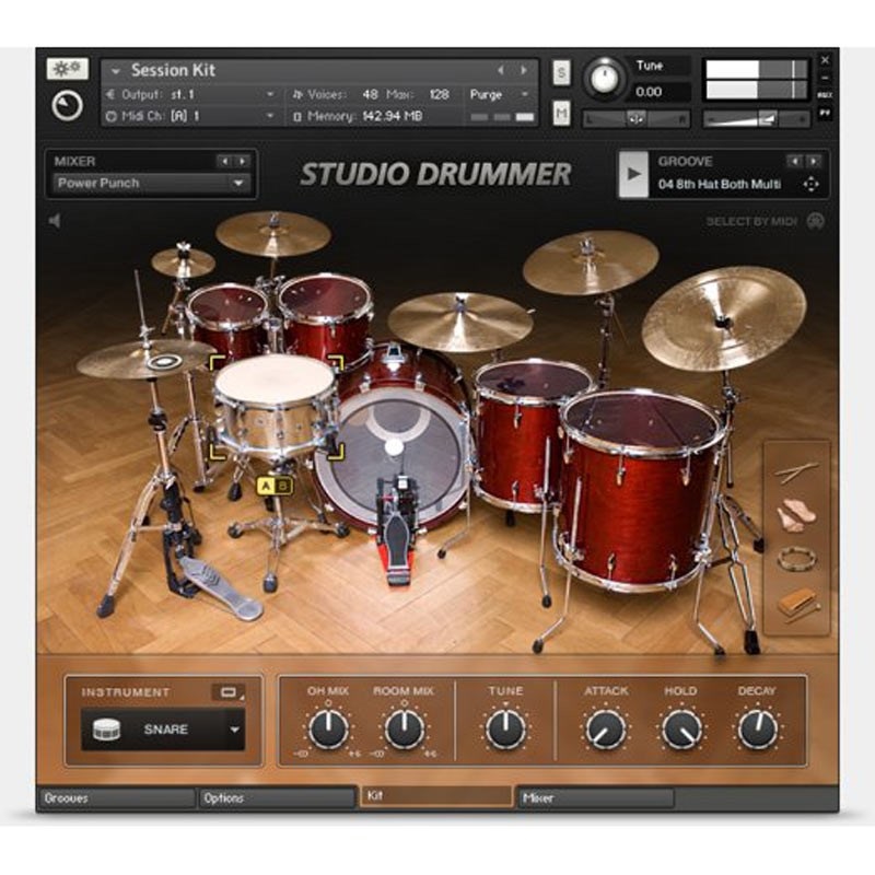 Native Instruments Studio Drummer (ネイティブインストルメンツ)(スタジオドラマー)(オンライン納品)(2時間以内に納品)