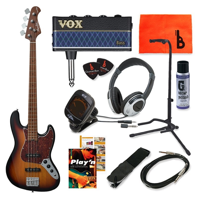 【手渡し限定・栃木県より出品】Bacchus WL4-STD/RSMエレキベース Bacchus WL4-STD/RSM ベース 初心者12点セット 【VOXアンプ付