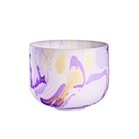 MCSB10B [Marble Crystal Singing Bowls 10'' / Crown Chakra - B4]