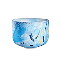 MCSB10A [Marble Crystal Singing Bowls 10'' / Brow Chakra - A4]