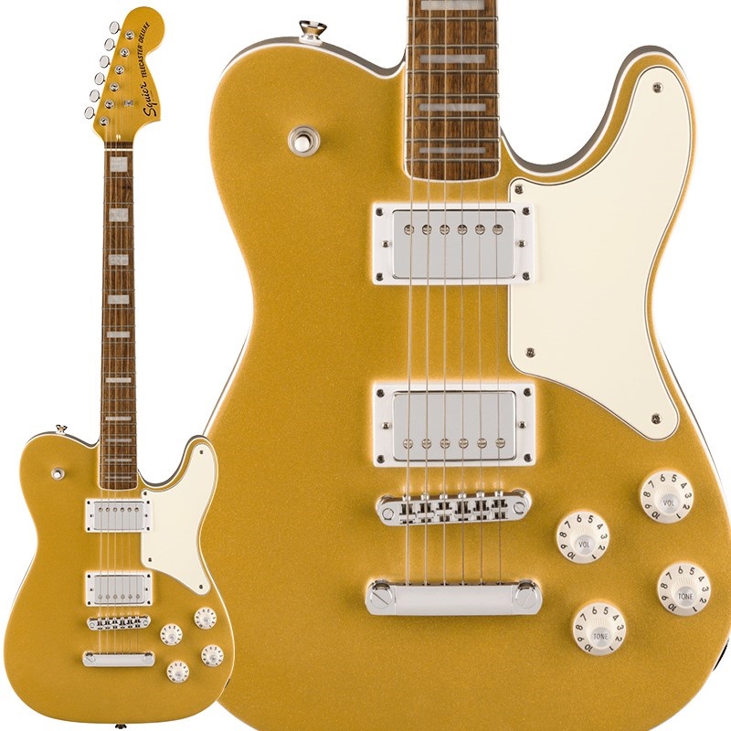 Squier by Fender Limited Edition Paranormal Troublemaker Telecaster Deluxe (Aztec Gold / Laurel Fingerboard)