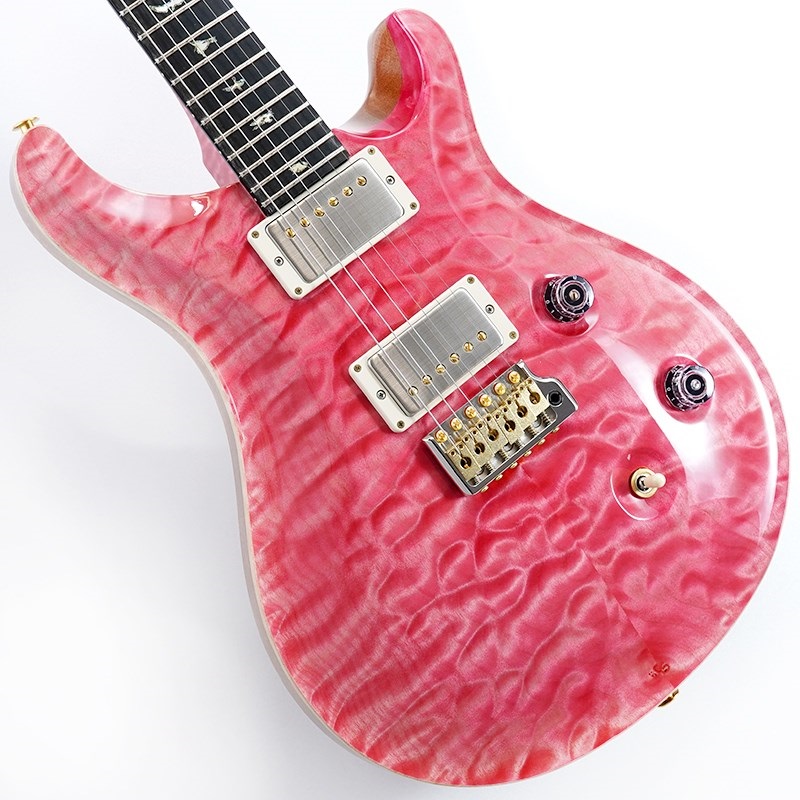 P.R.S. Wood Library Custom 24 Quilt Maple McCarty Thickness Bonni Pink (Natural Back)- Stained Neck #0380461