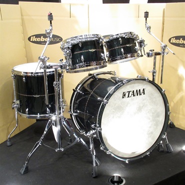 TAMA STAR Bubinga 4pc Drum Kits - Dark Green Cordia [22BD，16FT 