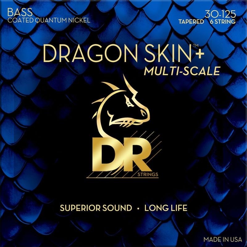 DR DRAGON SKIN＋Quantum Nickel for Bass DBQM6-30 【マルチスケール6弦用/30-125】
