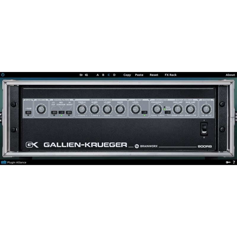 Plugin Alliance Gallien-Krueger 800RB(オンライン納品)(2時間以内に納品)