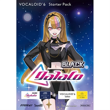 INTERNET VOCALOID6 Starter Pack galaco BLACK (V6SP-GLBLH-DL)(オンライン納品)(2時間以内に納品)