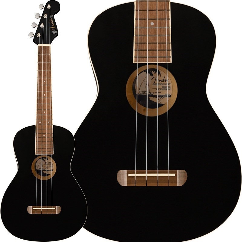 Fender Acoustics 【数量限定特価】【新楽器応援セール】 AVALON TENOR UKULELE (Black) フェンダー