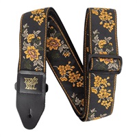 Tangerine Blossom Jacquard Guitar Strap [#P05363]