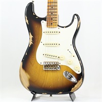2024 Collection Time Machine 1957 Stratocaster Heavy Relic (Faded/Aged 2-Color Sunburst) [SN.CZ577489]