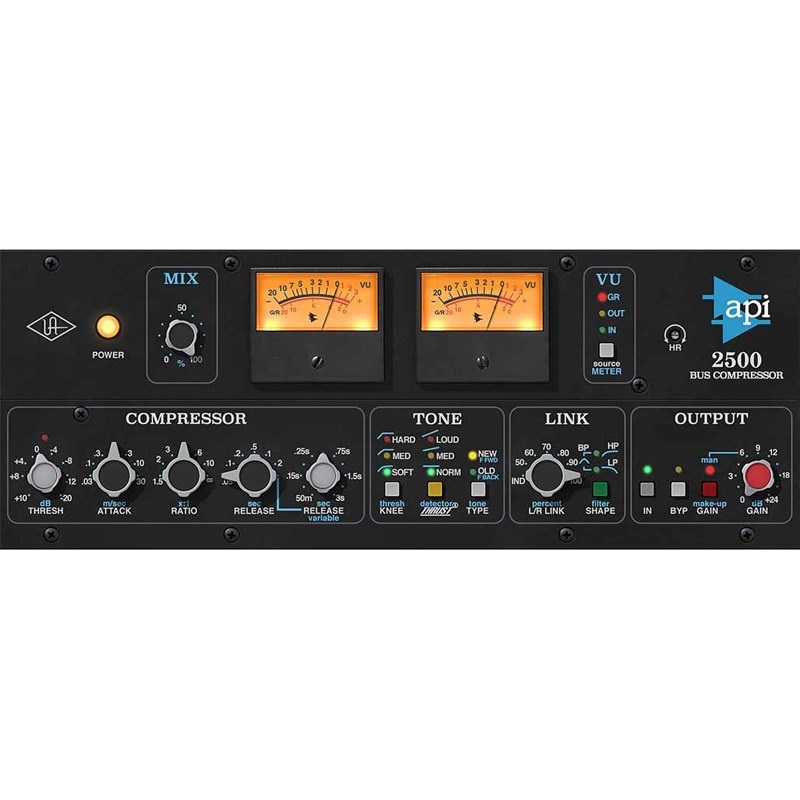 Universal Audio 【ユニバーサルオーディオUAD Half-Yearly Sale！】API 2500 Bus Compressor [UAD Native Plugin] (代引不可)(オンライン納品)