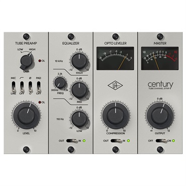 【ユニバーサルオーディオUAD Half-Yearly Sale！】Century Tube Channel Strip [UAD Native Plugin] (代引不可)(オンライン納品)