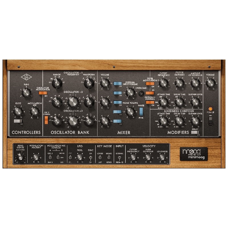 Universal Audio 【ユニバーサルオーディオUAD Half-Yearly Sale！】Moog Minimoog [UAD Native Plugin] (代引不可)(オンライン納品)