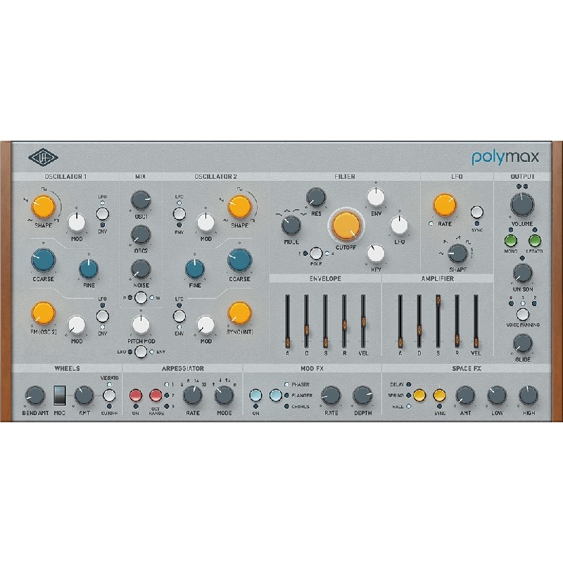 Universal Audio 【ユニバーサルオーディオUAD Half-Yearly Sale！】PolyMAX Synth [UAD Native Plugin] (代引不可)(オンライン納品)