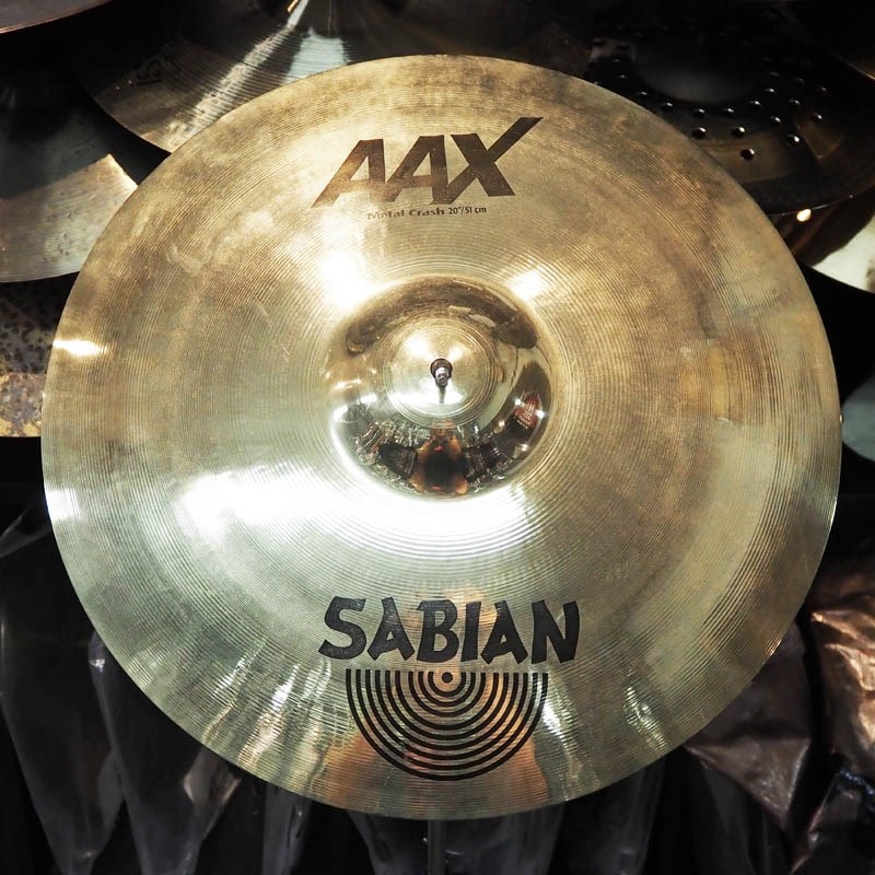 在庫処分セール 言い換え AAX 中古 USED SABIAN Metal [AAX-20MEC-B Brilliant 20 Crash ルアー・フライ