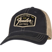 Fender Transition Logo Patch Hat (Black/Stone) [9122421203]