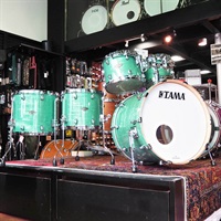 USED 中古 Starclassic Walnut/Birch 5pc Drum Kit -Surf Green Silk- [22BD，10TT，12TT，14FT，16FT/海外限定カラーモデル]