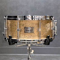 SMB2-1465 [Patina Solid Brass Snare Drum 14×6.5]【クロームパーツ仕様】
