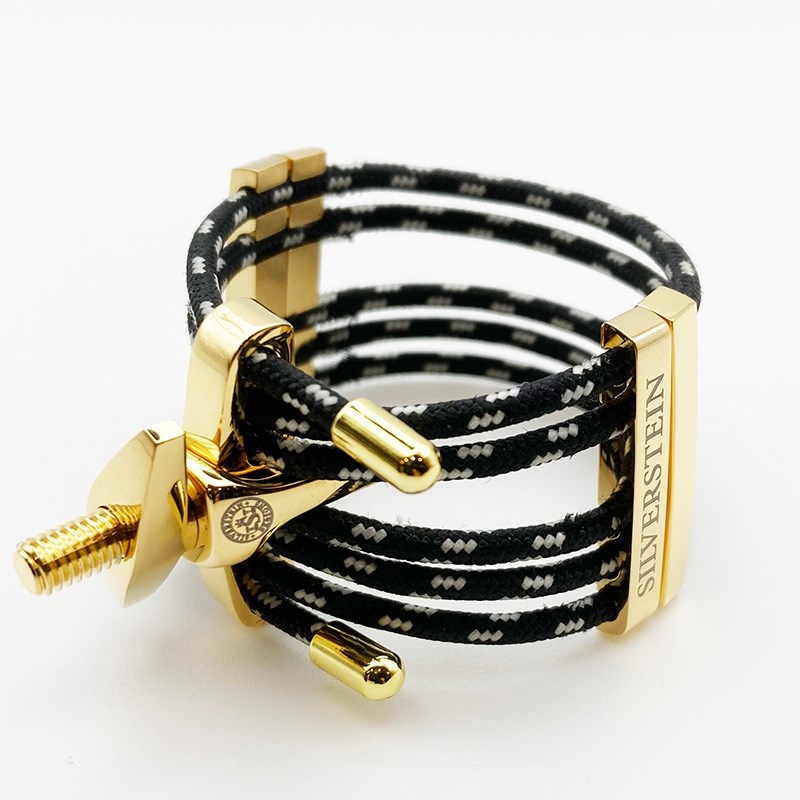 SILVERSTEIN アルトサックス用リガチャー HEXAブラック SILVERSTEIN