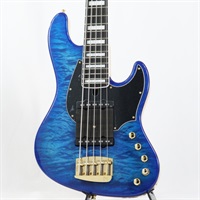 Jabba Custom 5 5A Quilted Maple Top w/Black PG (Infinite Blue Gloss)